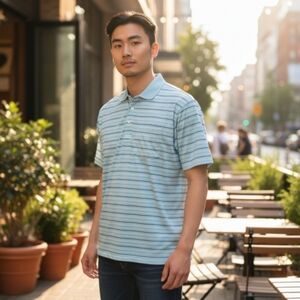 Bolle' Aqua golf shirt